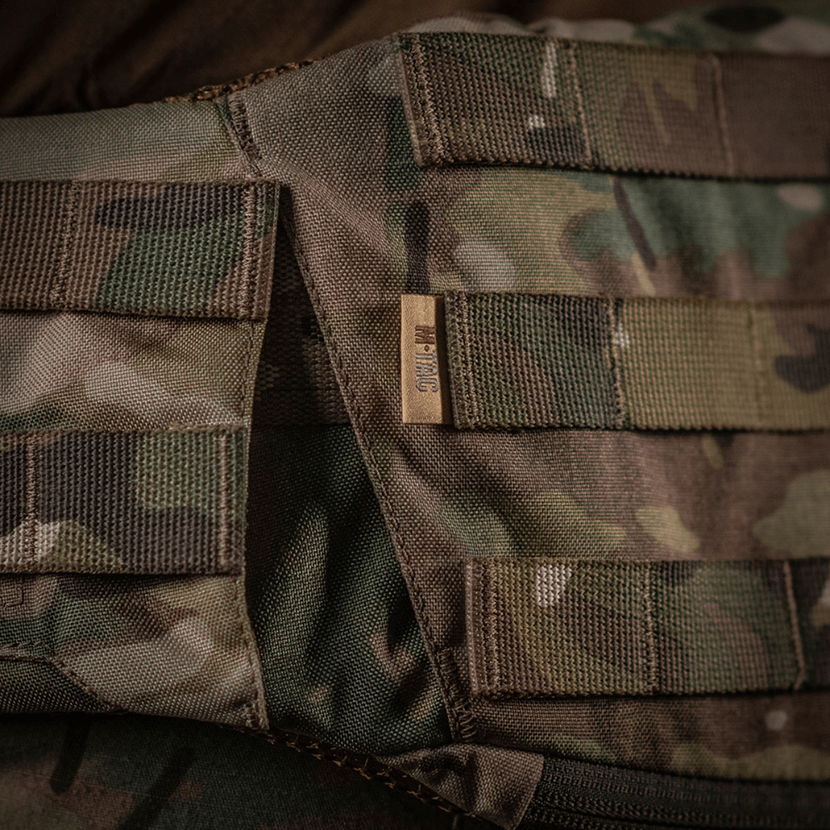 M-Tac War Belt ARMOR korkealaatuisella MOLLE-webbingillä taktiseen käyttöön, valmistettu Cordura 500D:stä.