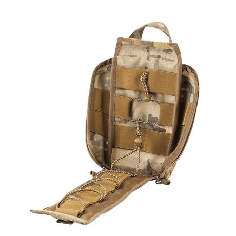 M-Tac Medical Pouch Elite Rip Off - taktinen ensiapupussi nopealla avauksella, joustavilla hihnoilla ja paracordilla.