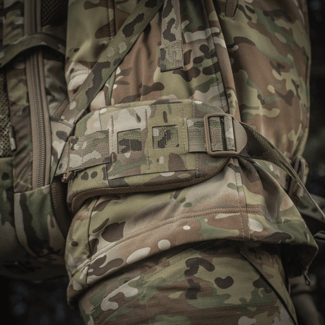 M-Tac Rygsæk Large Gen.III Elite camouflagemallilla ja kestävä Cordura 500D, ihanteellinen taktiseen käyttöön ja varusteiden kuljetukseen.