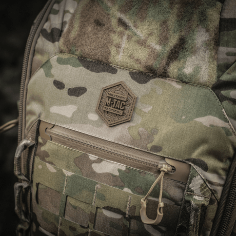 M-Tac Rygsæk Large Gen.III Elite tukeva muotoilu, valmistettu Cordura 500D:stä ja Hex 1000D -vahvikkeista taktista käyttöä varten.