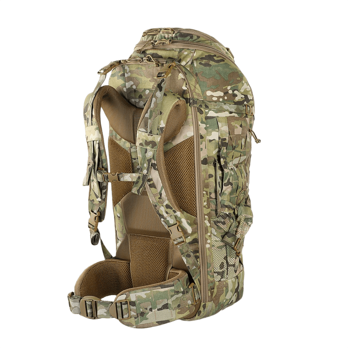 M-Tac Rygsæk Large Gen.III Elite valmistettu kestävästä Cordurasta, ihanteellinen taktiseen käyttöön ja varusteiden kuljetukseen ergonomisella muotoilulla.