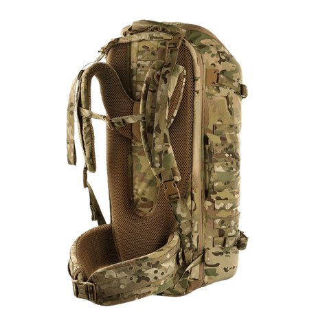 M-Tac Rygsæk Gen.II Elite Large, ergonominen reppu kestävästä Cordura-materiaalista, sopii kuljetukseen ja ulkokäyttöön.