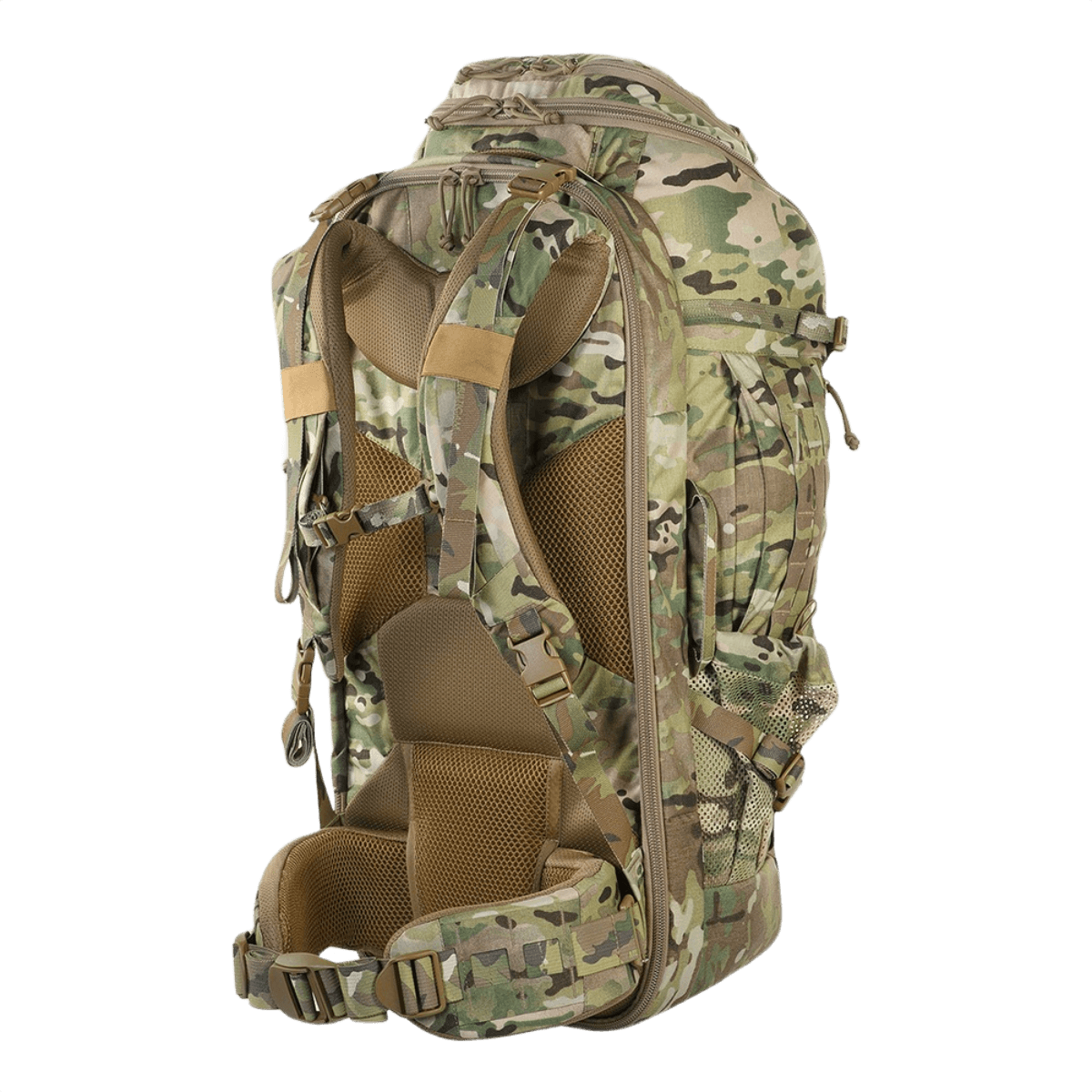 M-Tac Rygsæk Large Gen.IV Elite, camo, valmistettu Cordura 500D ja 1000D -materiaaleista monipuoliseen käyttöön ja pitkäikäisyyteen.