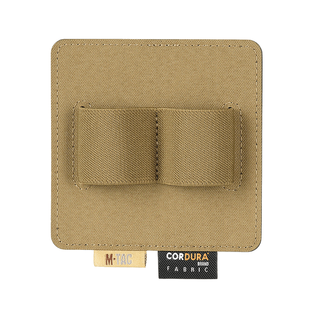 M-Tac Double Mag Pouch Hook Backed Magazine beige, kahdelle pistoolilippaalle, kiinnitettävissä Velcrolla laukkuun tai reppuun.