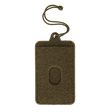 M-Tac Badge Holder – henkilökortti ja patch, pehmeä Velcro, muovipohja, metallisilmä ja paracord-riipuke. Sopii henkilökortille ja merkeille.