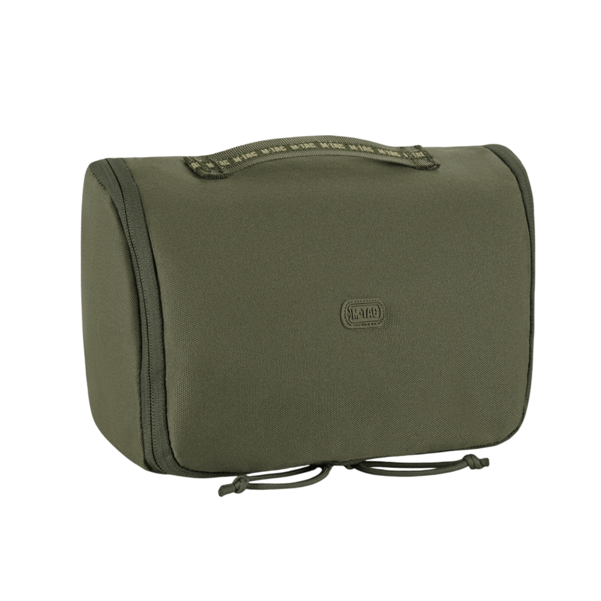 M-Tac toilettilaukku kompaktilla muotoilulla säilytykseen, vettä hylkivää 600D-polyesteriä, sopii matkakäyttöön. Mitat: 24 x 15 x 8,5 cm.