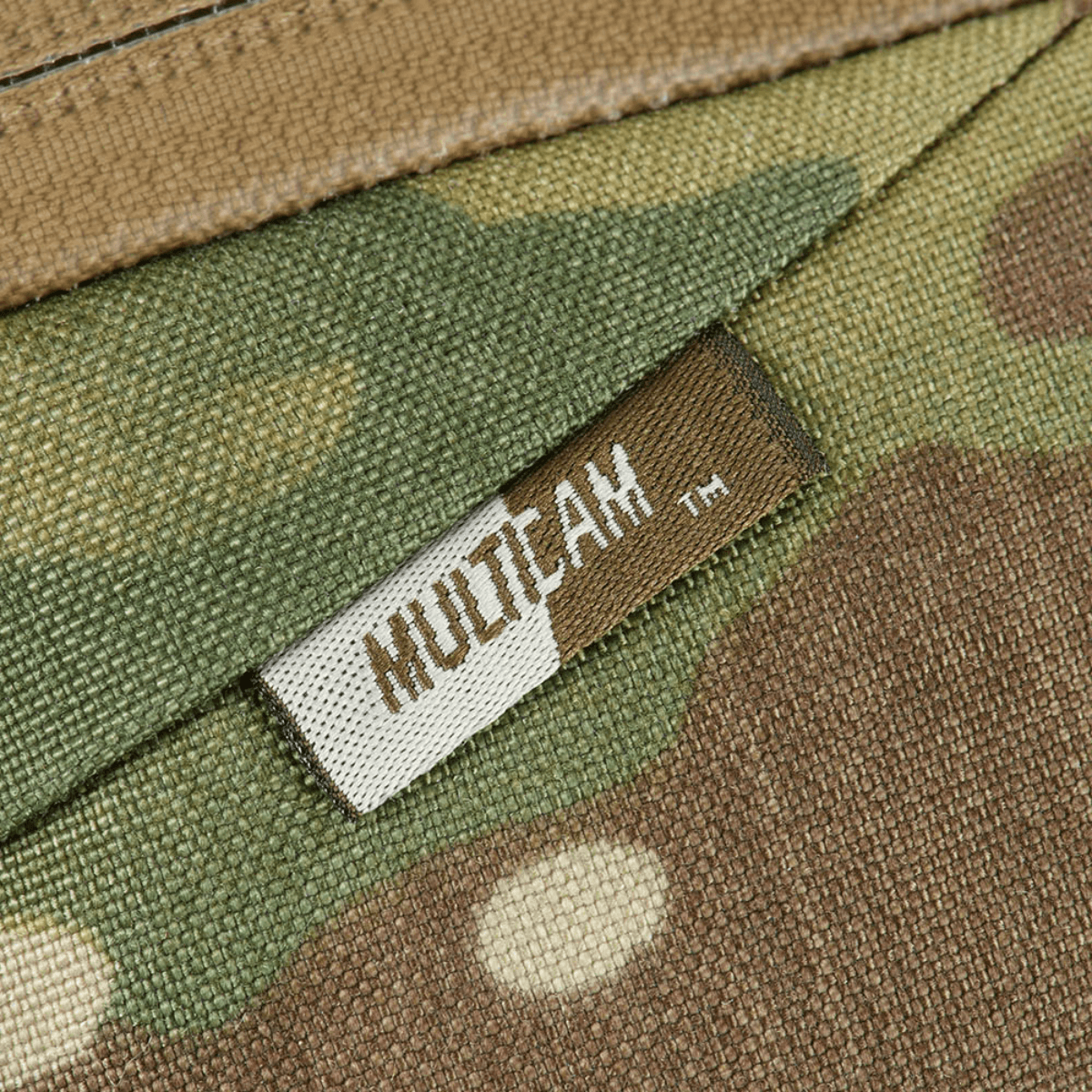 Lähikuva M-Tac Sphaera Hex Hardsling Taske Gen.II Elite Multicam-kuviolla ja Cordura-materiaalilla.
