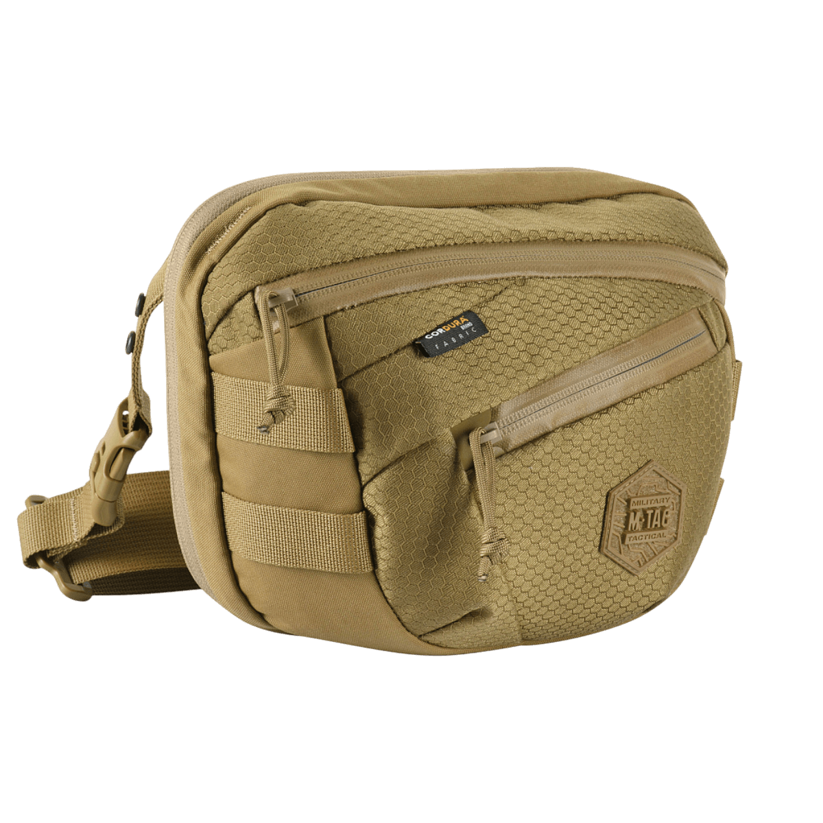 M-Tac Sphaera Hex Hardsling Gen.II Elite Cordura-materiaalista, säädettävä olkahihna ja pikavapautustoiminto.