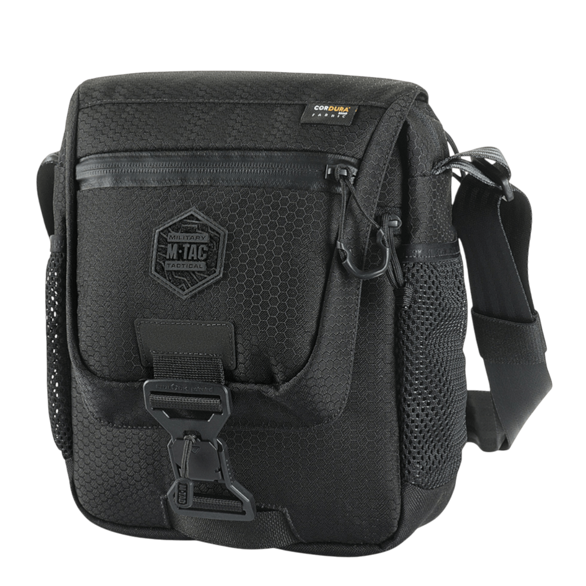 M-Tac Satellite Magnettaske Gen. II Elite Hex, musta Cordura Hex, magneettilukitus, tablettimuotoilu ja NIJ-sertifiointi, galleria-asento 1.