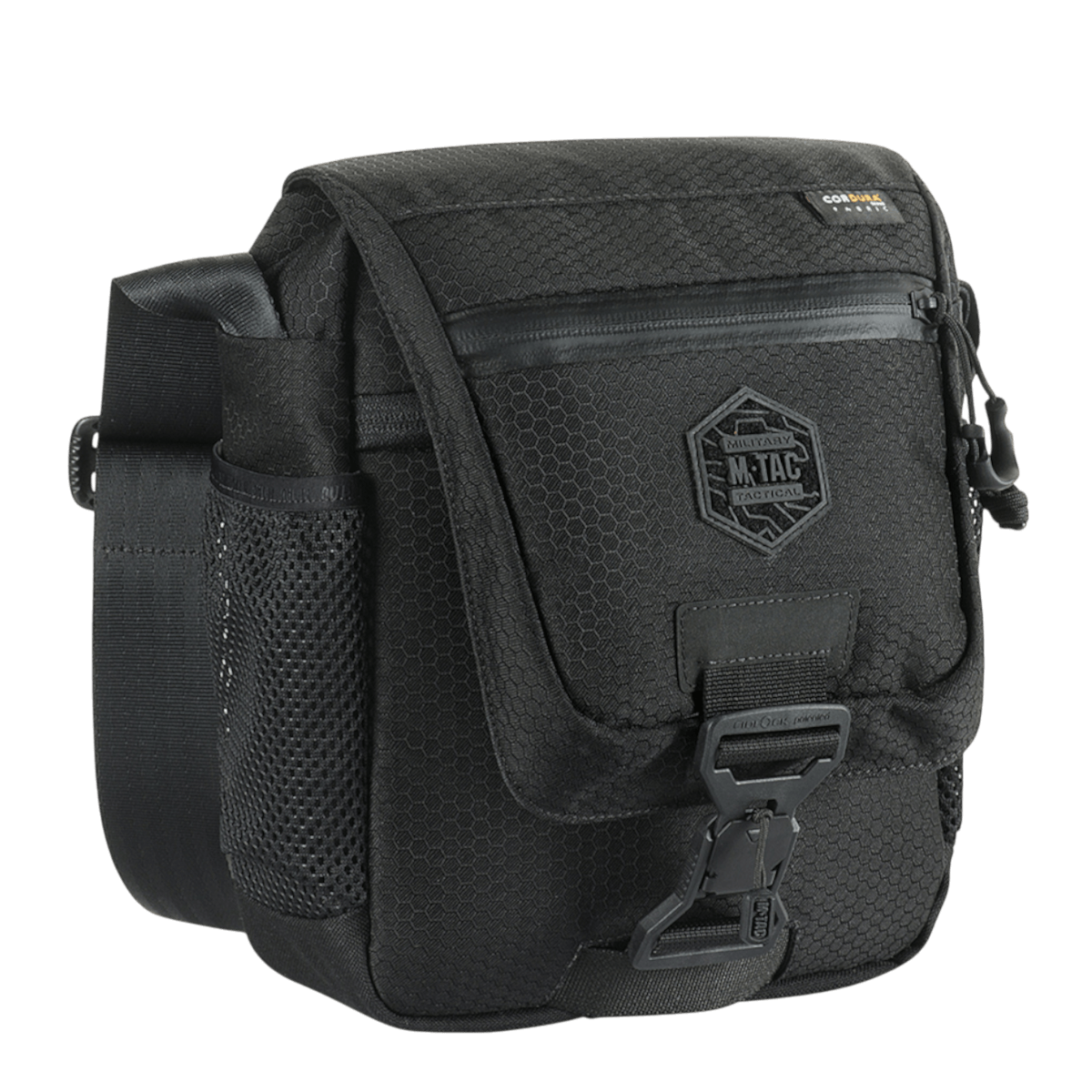 M-Tac Satellite Magnettaske Gen. II Elite Hex, musta Cordura Hex, magneettilukitus, tablettimuotoilu ja NIJ-sertifiointi, galleria-asento 1.