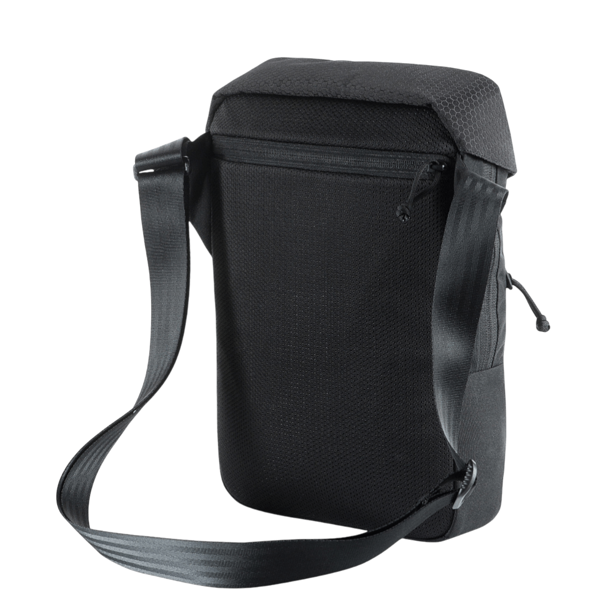 M-Tac Magnet XL Taske Elite Hex musta, olkahihna ja FidLock-lukitus.