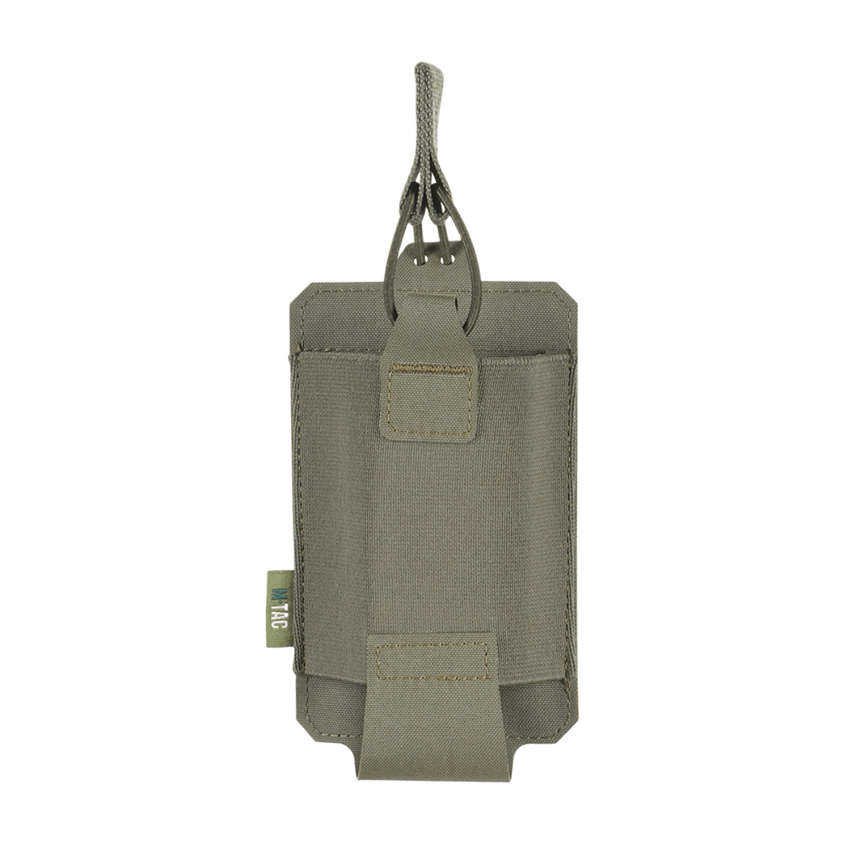M‑Tac Elastinen Single Magazine Pouch Elite AK/AR:lle, kompakti Cordura-malli, MOLLE-yhteensopiva, avoin nopeaan käyttöön