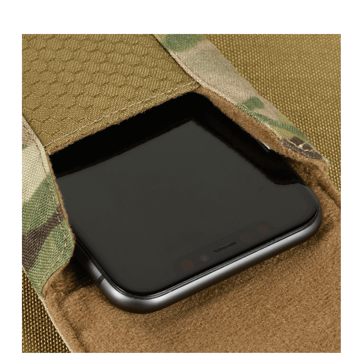 M-Tac Smartphone Lomme Elite Large Hex Cordura HEX -materiaalista magneettisoljella, musta älypuhelin maastokuosisessa kotelossa, sopii 6,5 tuumalle.