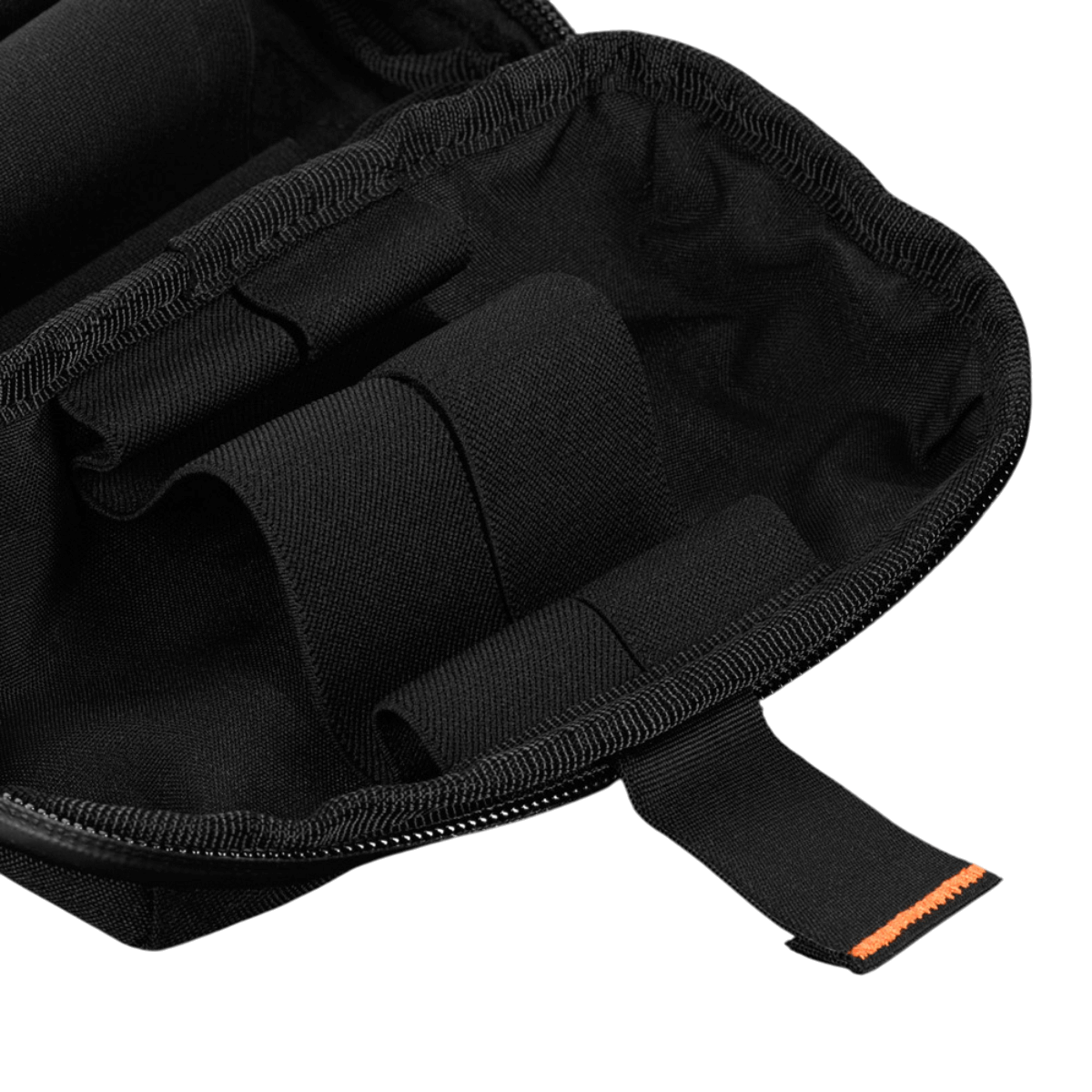 M‑Tac Horizontal Medical Pouch Elite sisäinen järjestäjä elastisilla pidikkeillä ja vetoketjulla.