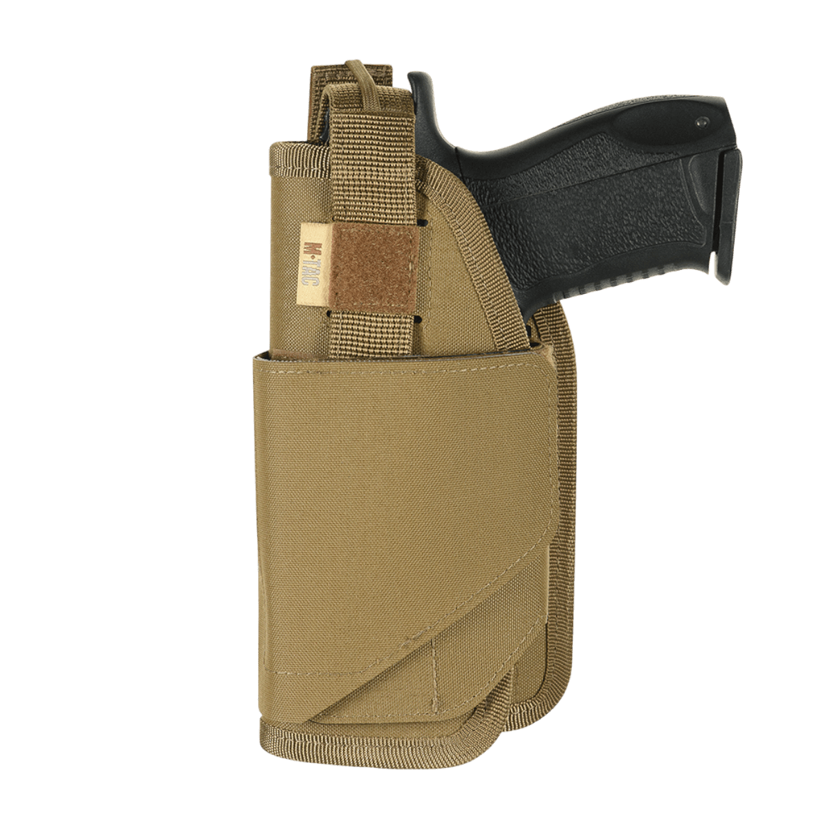 M-Tac Universal taktinen kotelo Elite vasen laminoitu Cordura 500D, NIJ-sertifiointi, säädettävä istuvuus, galleria-asento 1.