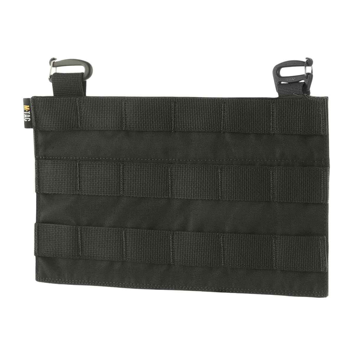 M‑Tac Front Panel Cuirass QRS:lle MOLLE-järjestelmällä, Cordura 500D -materiaali ja Woojin‑hardware, suunniteltu sotilaalliseen käyttöön.