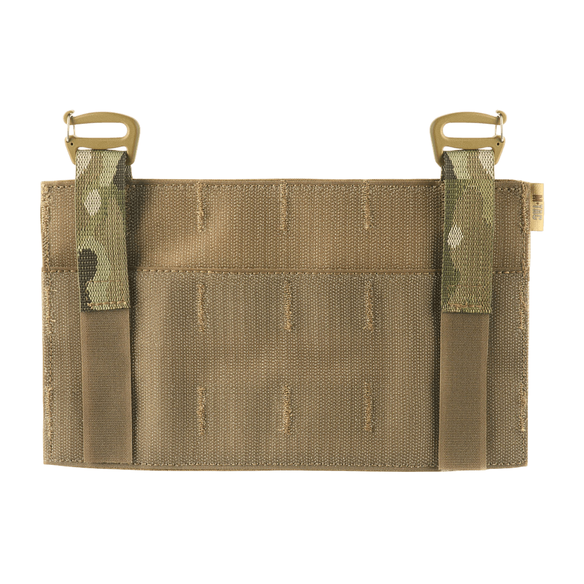M‑Tac Front Panel Cuirass QRS MOLLE-järjestelmällä, kevyt ja kestävä muotoilu sotilaskäyttöön. Sopii lisävarusteiden kiinnitykseen.