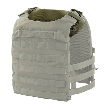 M-Tac olkatyyny Plate Carrier Cuirass QRS Cordurassa ja 3D-meshillä mukavuutta ja tuuletusta varten, kiinnittyy helposti Velcrolla