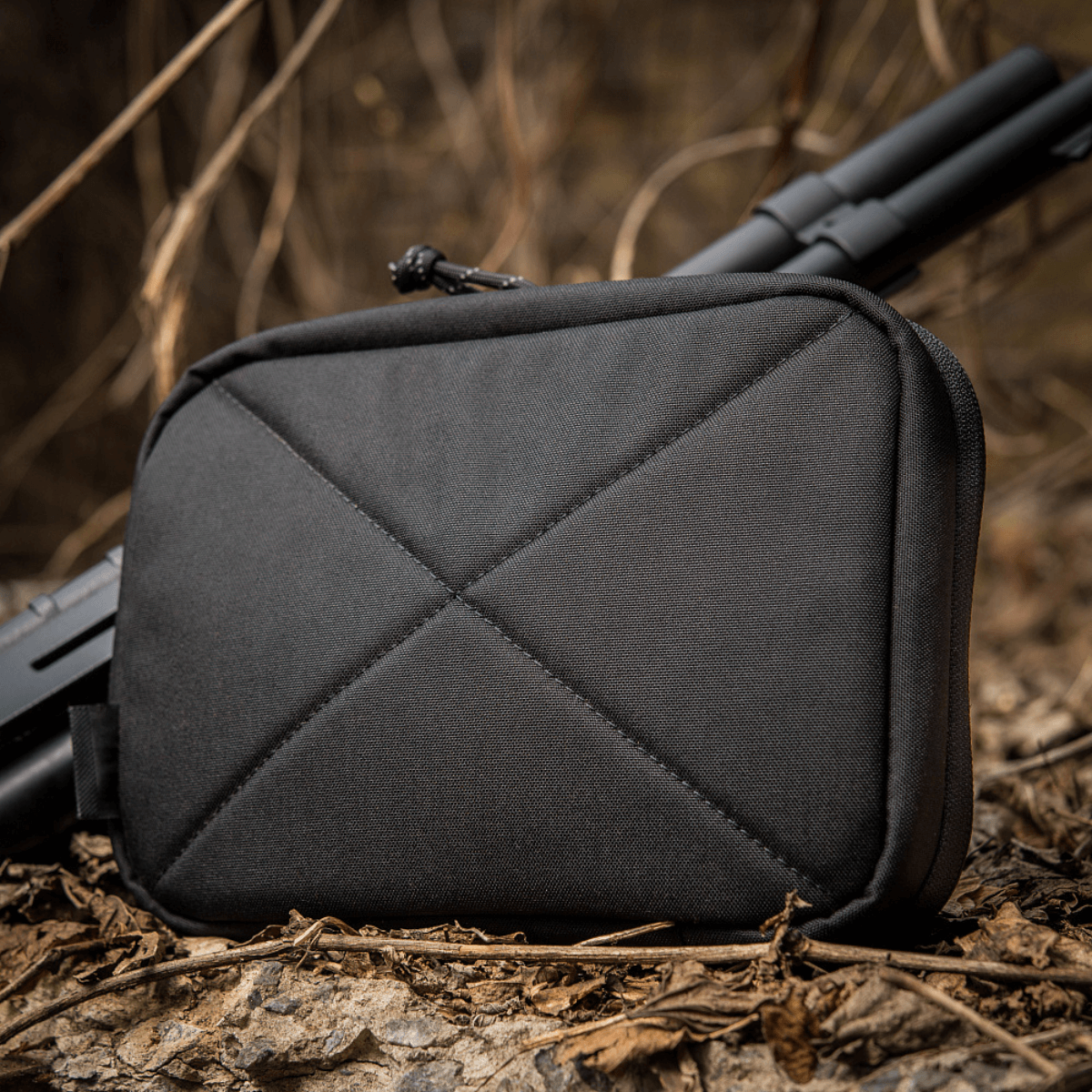 M-Tac Utility Organizer Slim Elite ergonominen musta laukku Cordura 500D:stä, sopii EDC-kitin ja tarvikkeiden säilytykseen