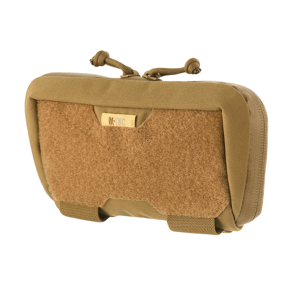 M-Tac Admin Pung Elite – esittely ruskeasta Cordura 500D -organizerista MOLLE-järjestelmällä ja AquaGuard-vetoketjulla.