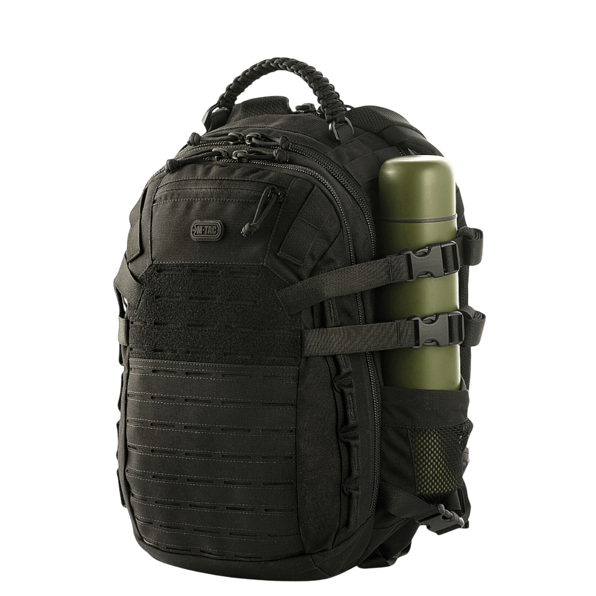 M-Tac Mission Pack Elite reppu, Cordura 1000D ja MOLLE LASER CUT-system, ergonominen ja tyylikäs muotoilu.