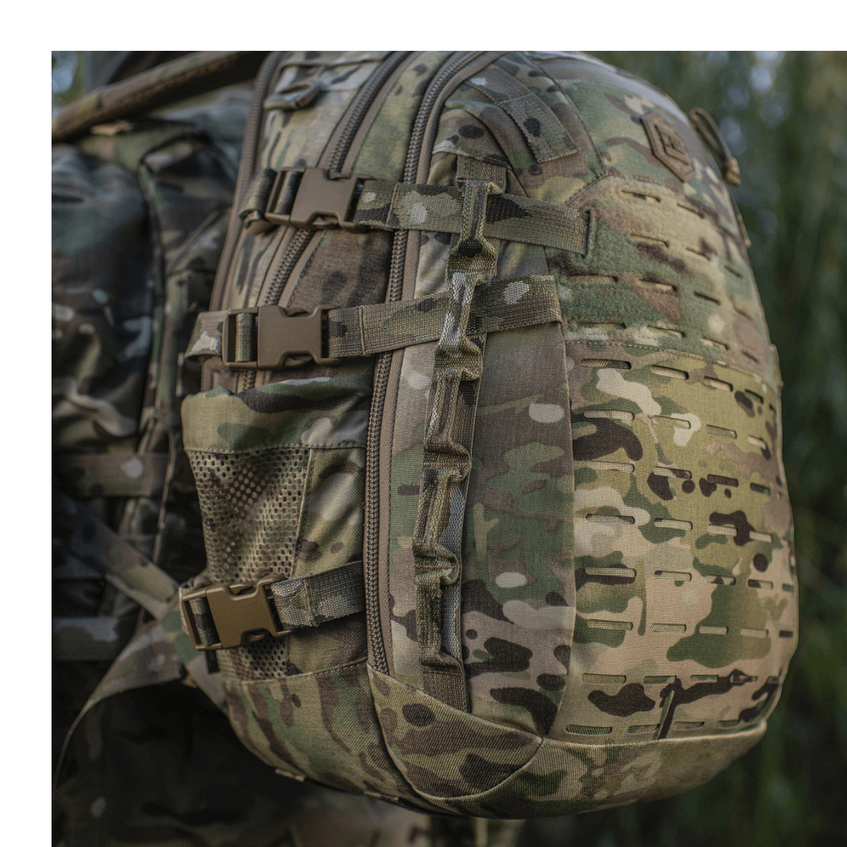 M-Tac Mission Pack Elite, Cordura 1000D ja MOLLE LASER CUT-system, ergonomisesti suunniteltu optimaaliseen toimintaan ja kestävyyteen.