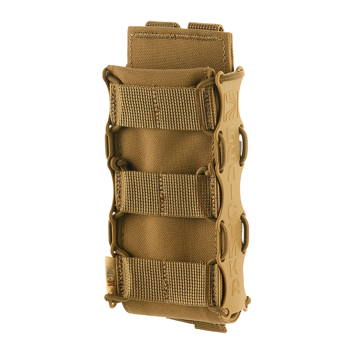 M-Tac Mag Pouch Kolchan AK/AR:lle Cordura 1000D MOLLE-kiinnityksellä, yhteensopiva AK- ja AR-lippaiden kanssa, ruskea.