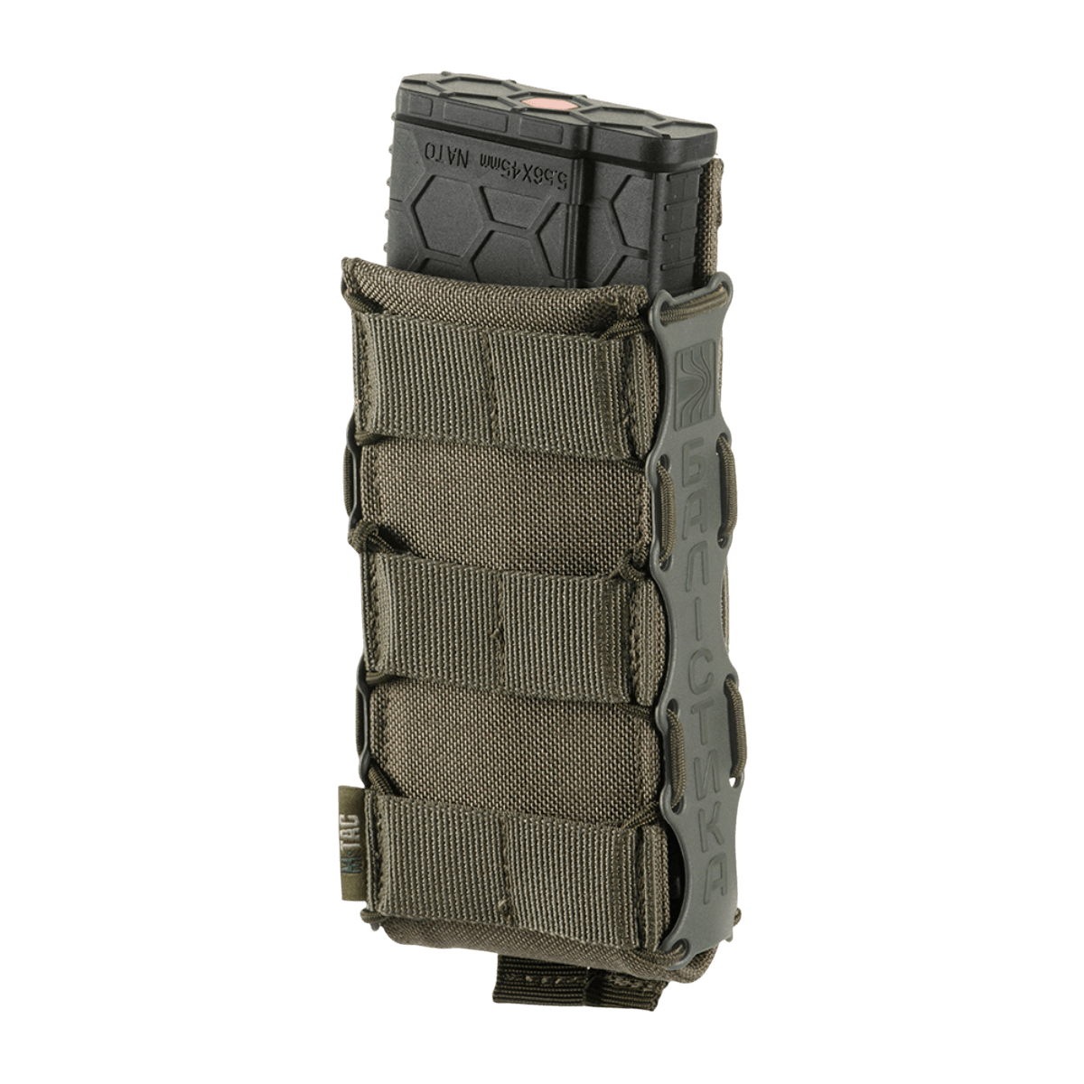 M‑Tac Mag Pouch Kolchan AK/AR:lle, kehitetty yhteistyössä Balystyka:n kanssa, Cordura 1000D ja MOLLE-kiinnitys, näyttää lipasta.