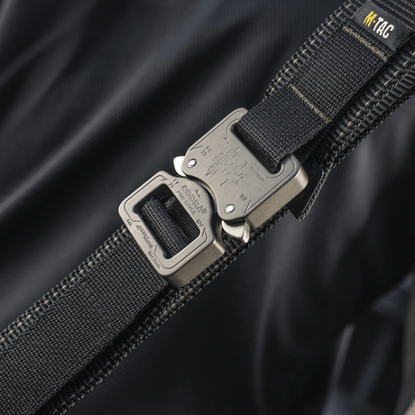 M-Tac taktinen vyö Cobra-lukolla kulutusta kestävästä nylon-webbingistä tukevalla Austrialpin-lukolla.