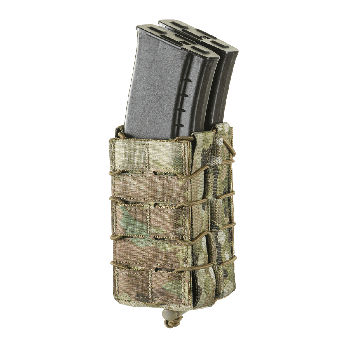 M-Tac kaksinkertainen lippastasku AK Gen.3:lle lippailla, Cordura 1000D-materiaalista, suunniteltu taktiseen käyttöön ja MOLLE-yhteensopiva.