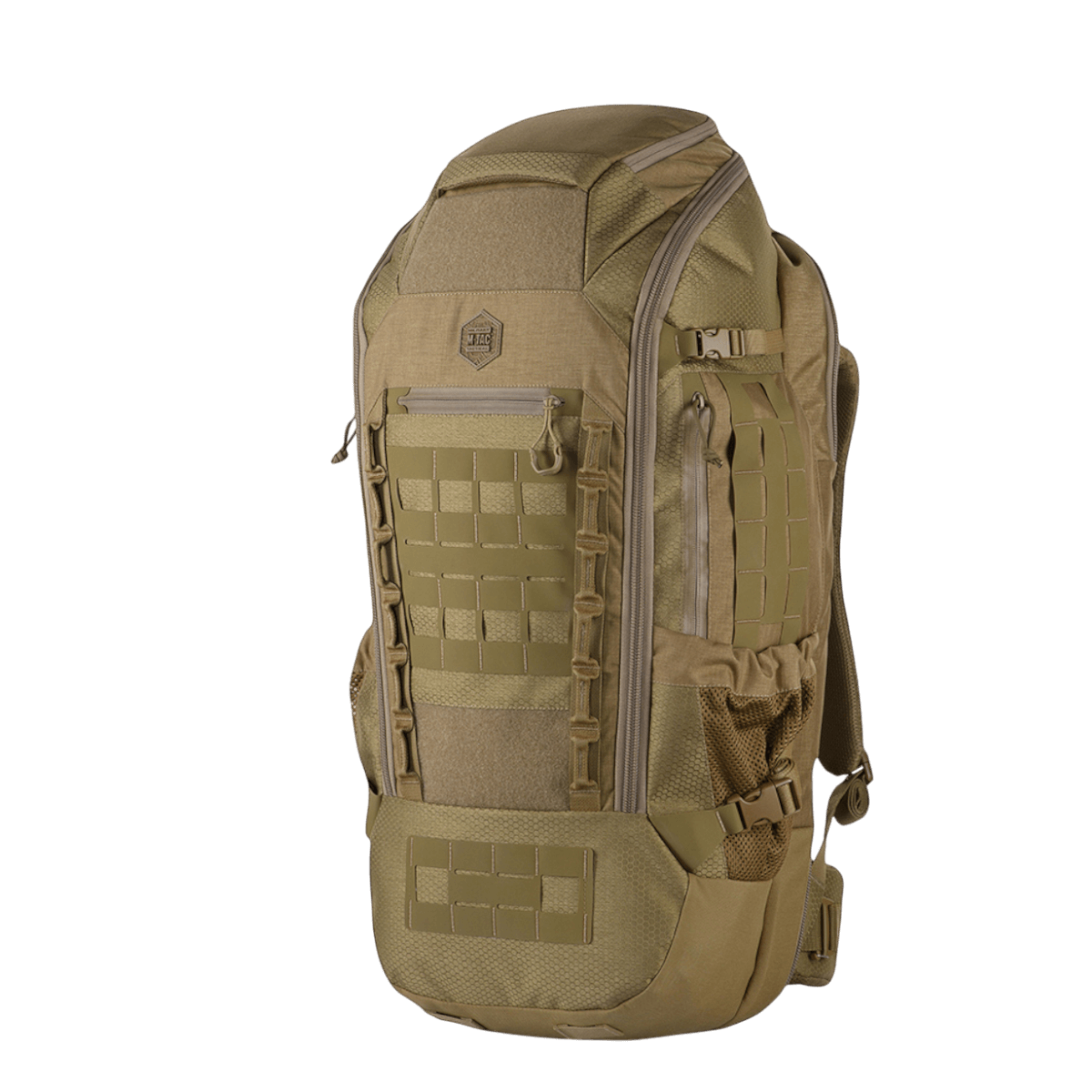 M-Tac Rygsæk Large Elite Hex Gen. IV Cordura-materiaalista, ergonomisesti suunniteltu monipuoliseen käyttöön ja aseiden kantamiseen.
