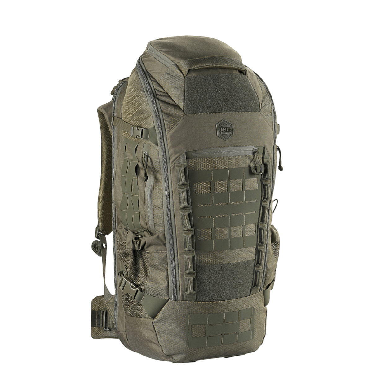 M-Tac reppu Large Elite Hex Gen. IV kestävästä Cordura-kankaasta, ergonomisesti suunniteltu toiminnallisuuteen ja tyylikkääseen ulkonäköön.