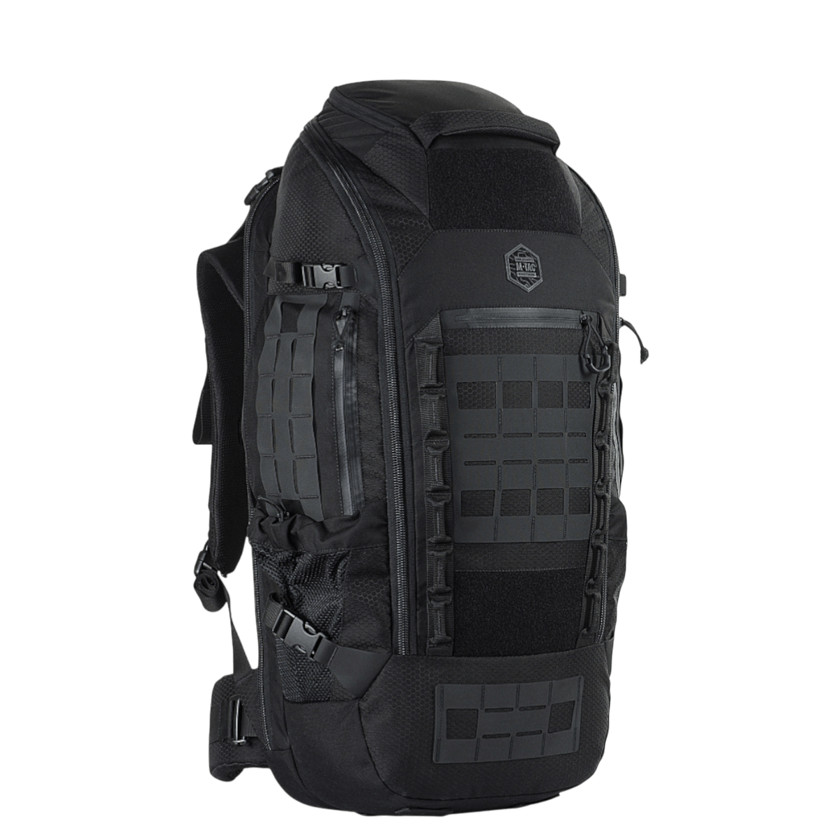 M-Tac Rygsæk Large Elite Hex Gen. IV, ergonomisesti suunniteltu Cordura 500D:llä ja Hex 1000:lla kestävyyttä ja toimivuutta varten.