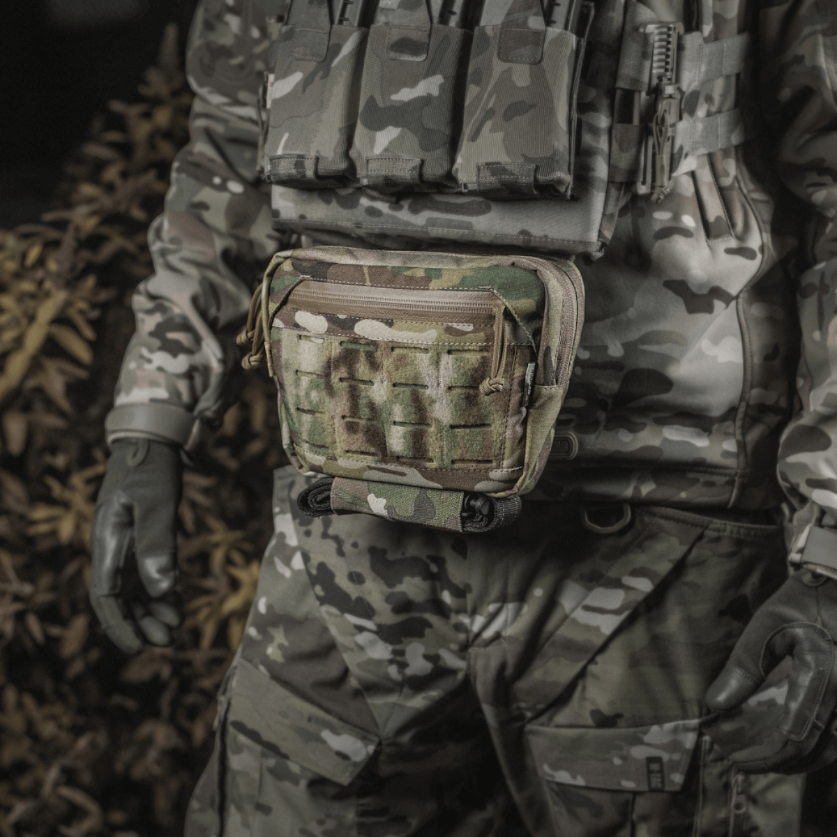M-Tac Lomme til Tilbehør Lower Large Elite Plate Carrier, kulutusta kestävä Cordura 500D, NIJ-sertifiointi, taktinen pussukka, galleria-asento 1.