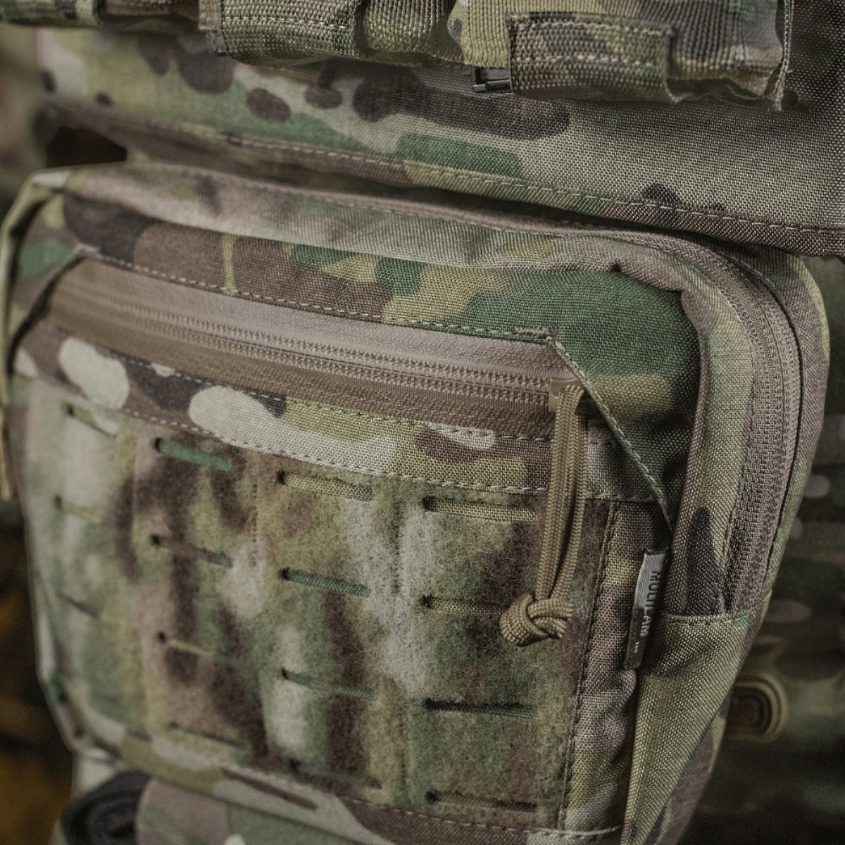 M-Tac Lomme til Tilbehør Lower Large Elite Plate Carrier, kulutusta kestävä Cordura 500D, NIJ-sertifiointi, toiminnallinen kamuflattu pussukka, galleria-asento 1.