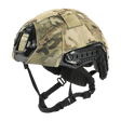 M‑Tac Hjelmcover Shroud Elite MULTICAMissa, suunniteltu TOR-D-kypärille, suojaa vaurioilta, Velcro-paneelit ja remmit lisävarusteille.
