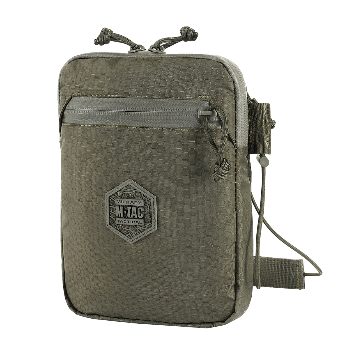 M‑Tac Pocket Bag Elite HEX kulutusta kestävässä materiaalissa YKK-vetoketjuilla, kompakti EDC-varusteille, avaimille, työkaluill e tai asiakirjoille.
