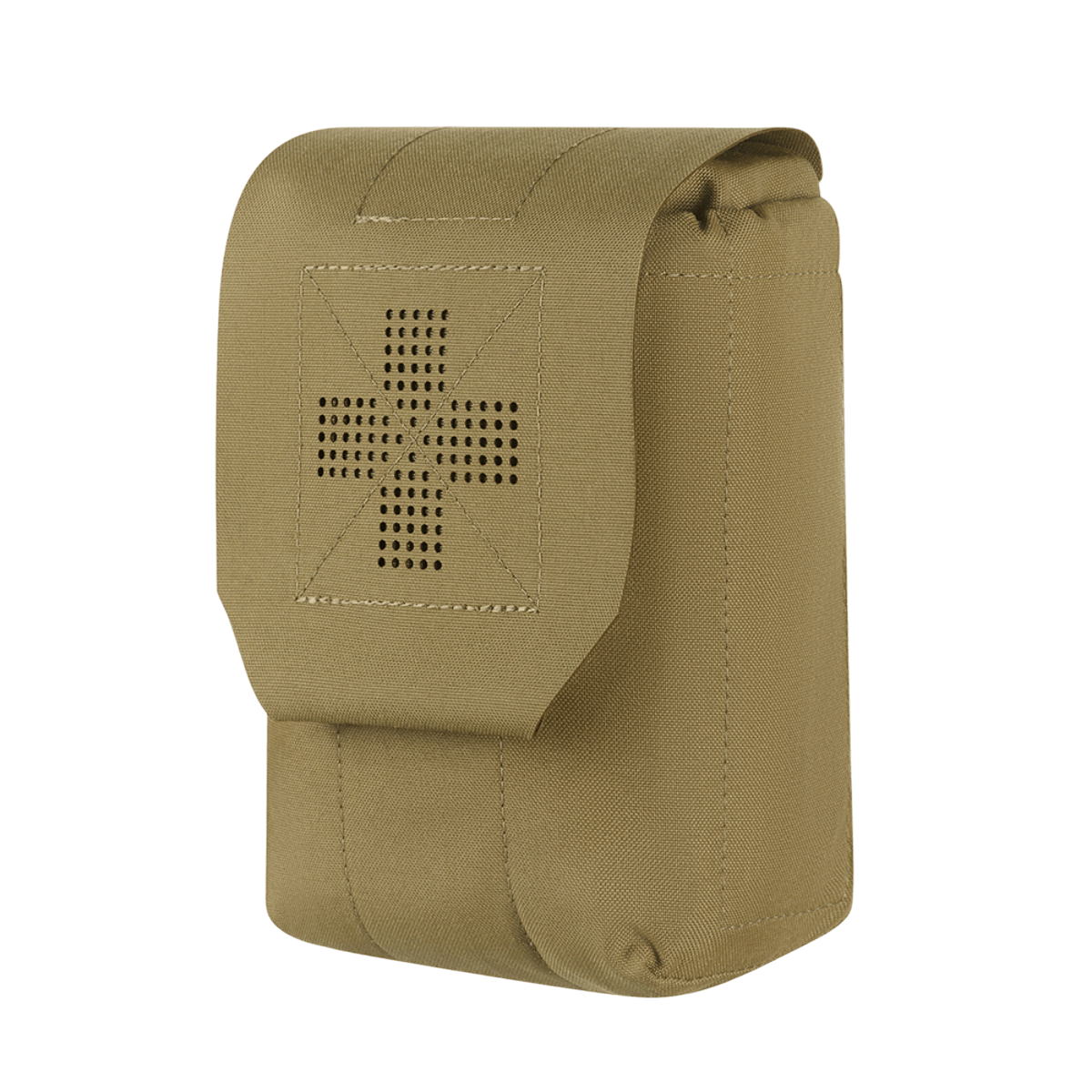 M‑Tac Medic Pouch Vertical Large Elite kestävästä Cordura‑materiaalista, suunniteltu nopeaan käyttöön ja turvalliseen säilytykseen.