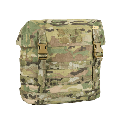 M-Tac Pouch Sukharka Gen.3 XL camo-kuosissa MOLLE-järjestelmällä ja velcro-sululla, valmistettu kestävästä Cordura 500D:stä Woojin‑laitteistolla.