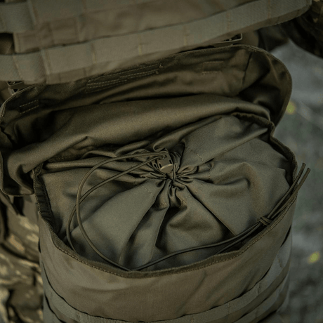 M-Tac Pouch Sukharka Gen.3 XL Cordura 500D -materiaalista, MOLLE-järjestelmä ja Fastex-lukko; sopii pikkutavaroille kentällä.