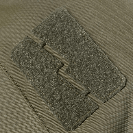 Yksityiskohta M-Tac Pouch Sukharka Gen.3 XL:stä Cordura 500D:llä ja velcro-tarralla.