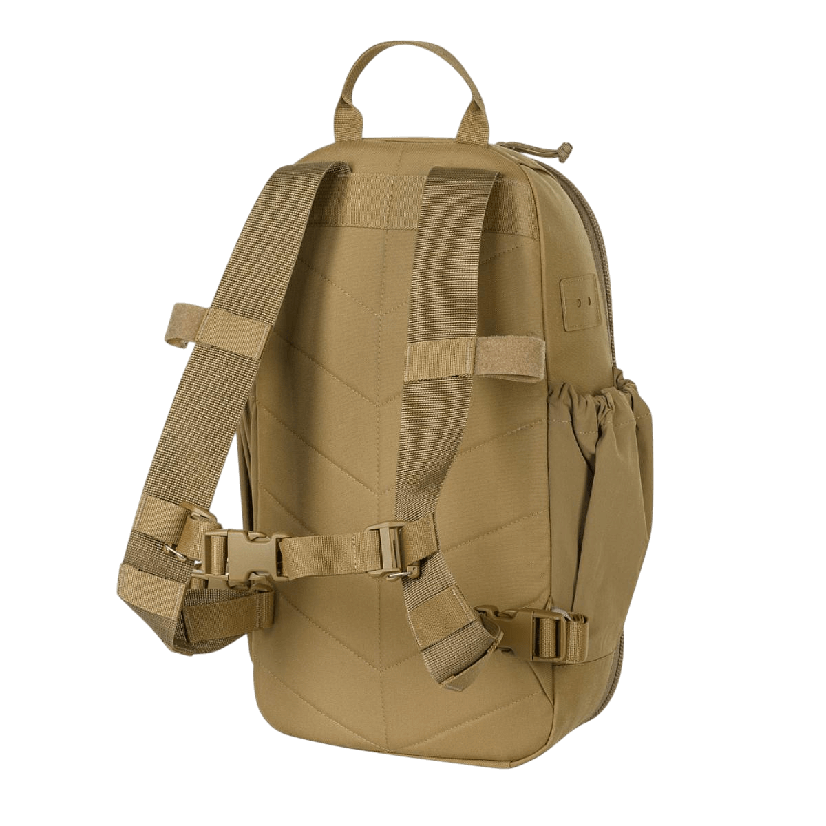M-Tac STURM Elite -reppu takaapäin, MOLLE Laser Cut -paneelit ja säädettävät remmit, taktinen Cordura-materiaalinen muotoilu.