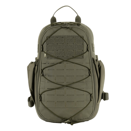 M-Tac STURM Elite -reppu, taktinen 15L reppu Cordura-materiaalista, MOLLE Laser Cut -etuosa, suunniteltu lyhytaikaisiin kenttäoloihin ja varusteiden kuljetukseen.