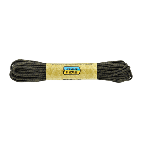 M-Tac Paracord 550 Type III 15 m vahva nailonköysi tummassa värissä ulkoiluun ja hätäkäyttöön, pituus 15 m, halkaisija 4 mm, vetolujuus 240 kg.