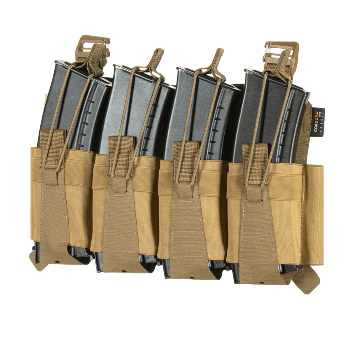 M-Tac etupaneeli Plate Carrier Cuirass QRS:lle, 4 lipasta, elastista materiaalia, NIJ-sertifiointi, toimiva säilytys, galleria, sijainti 1.
