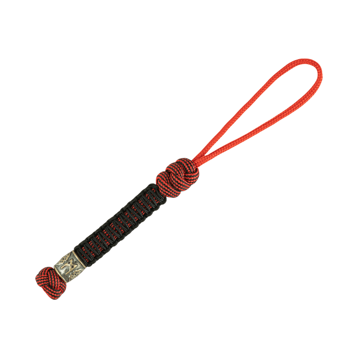 M-Tac Lanyard Scandinavian Mannaz kierretty paracord koristeellisella skandinaavisella helmellä veitsille ja taskulampuille.