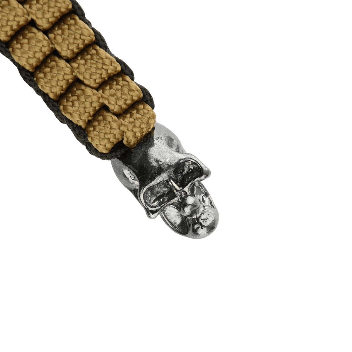 M-Tac Knife Lanyard Cuboid Skull, punottu paracord ja koristeellinen Cuboid Skull -design, ainutlaatuinen taktinen tyyli.