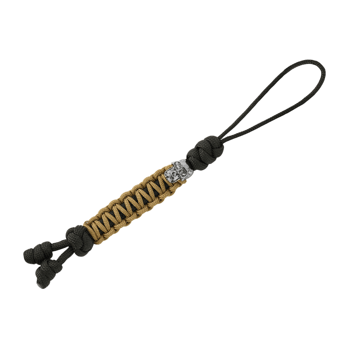 M-Tac Loopy Snake Skull Lanyard punotulla paracord-mallilla ja kallo-yksityiskohdalla, ihanteellinen veitselle tai varusteelle, joustava ja kestävä.