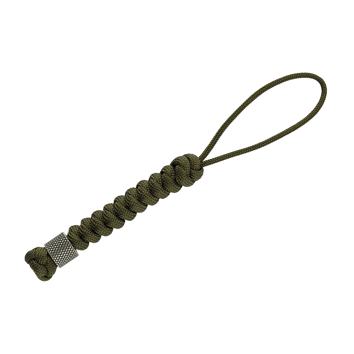 M-Tac Viper Lanyard Stainless Steel punotulla paracordilla ja ruostumattomasta teräksestä tehdyllä Viper-helmellä, tyylikäs ja käytännöllinen veitsilisävaruste.
