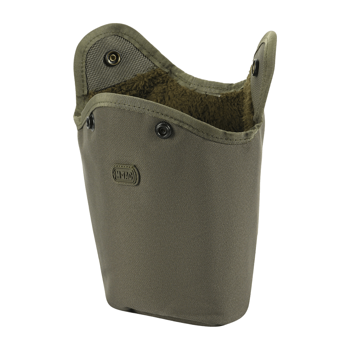 M-Tac Flaskeholder MOLLE kulutusta kestävästä polyesterista PVC-pinnoitteella pullenkantoon retkillä, tyhjennysreikä ja MOLLE-kiinnitys, 120 x 70 x 170 mm.